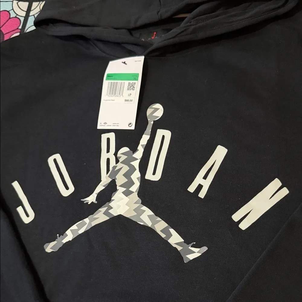 Jordan Black Hoodie with Jumpman Logo